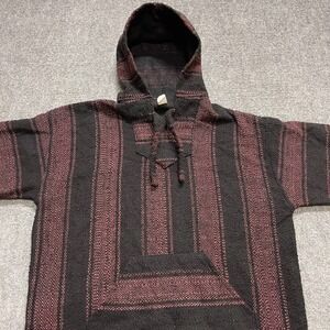 Black Striped Mexican Baja hoodie